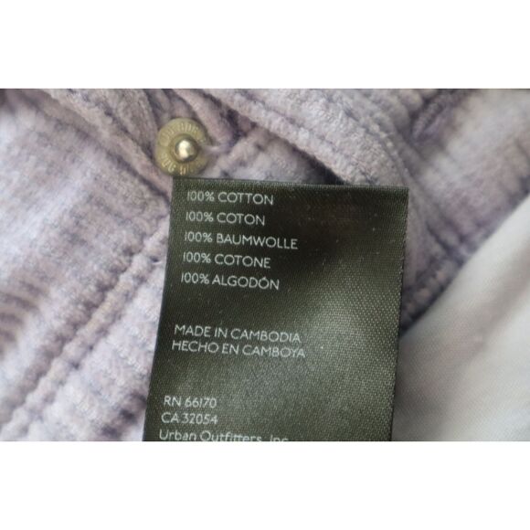 BDG x Urban Outfitters OB1214885 Women's Sz 28 Purple High n Wide Corduroy Pants - Picture 7 of 11